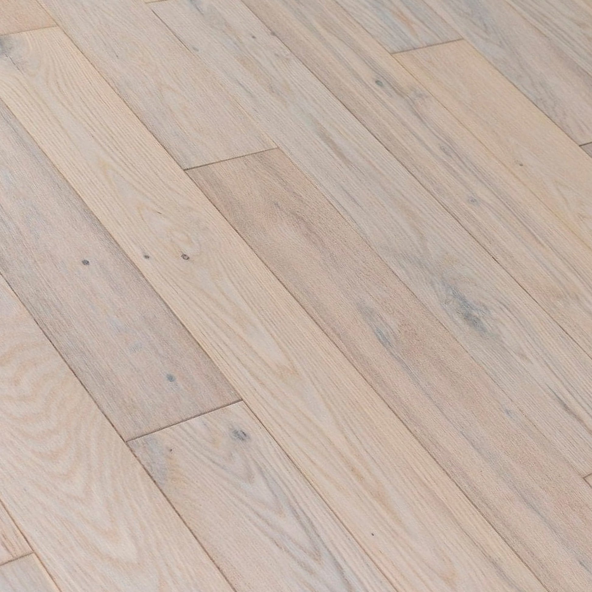 Ivory White Oak - Premier 14mm Matt UV lacquer Engineered Real Wood Flooring (68607)