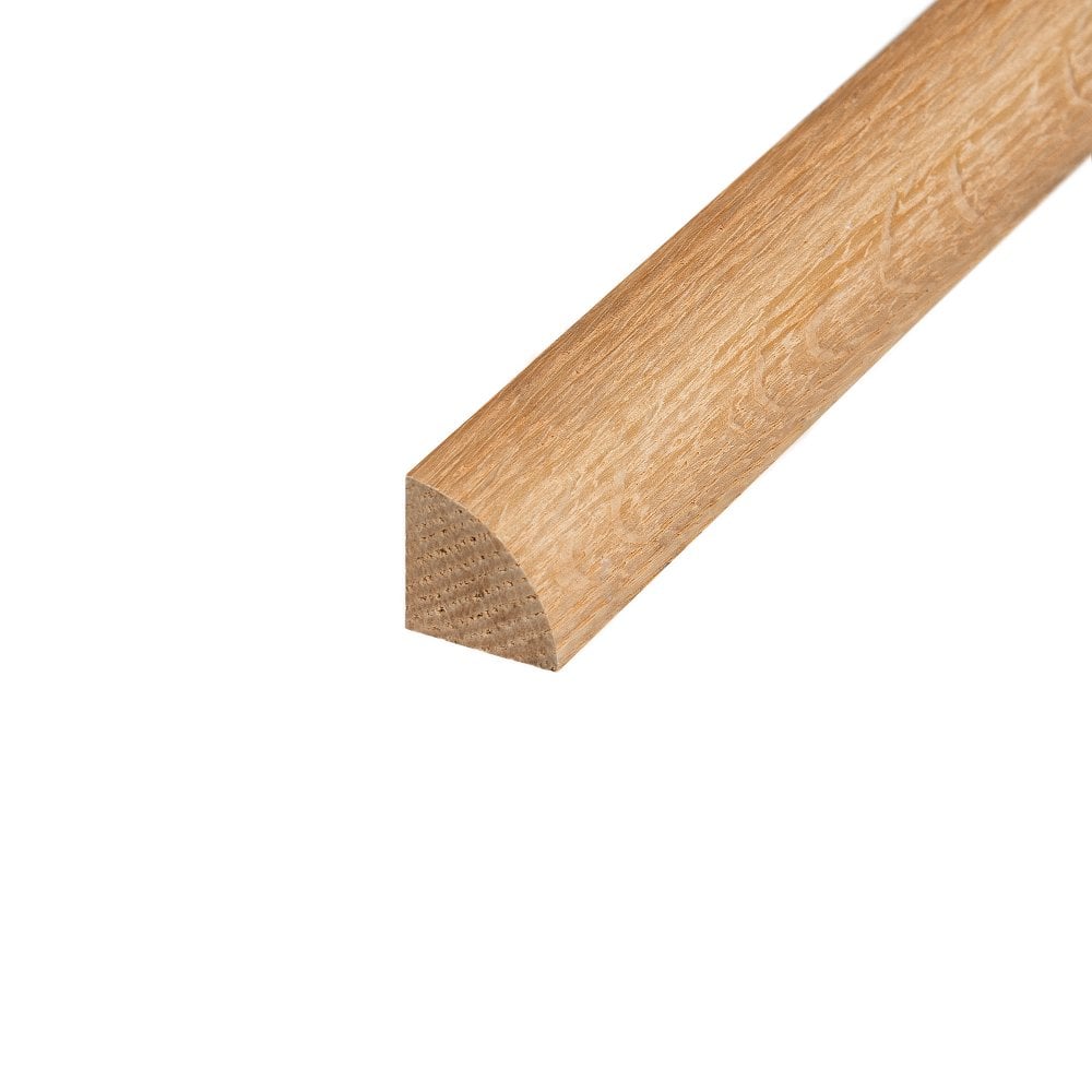 Solid American Oak 2.1m Unfinished Quadrant Beading