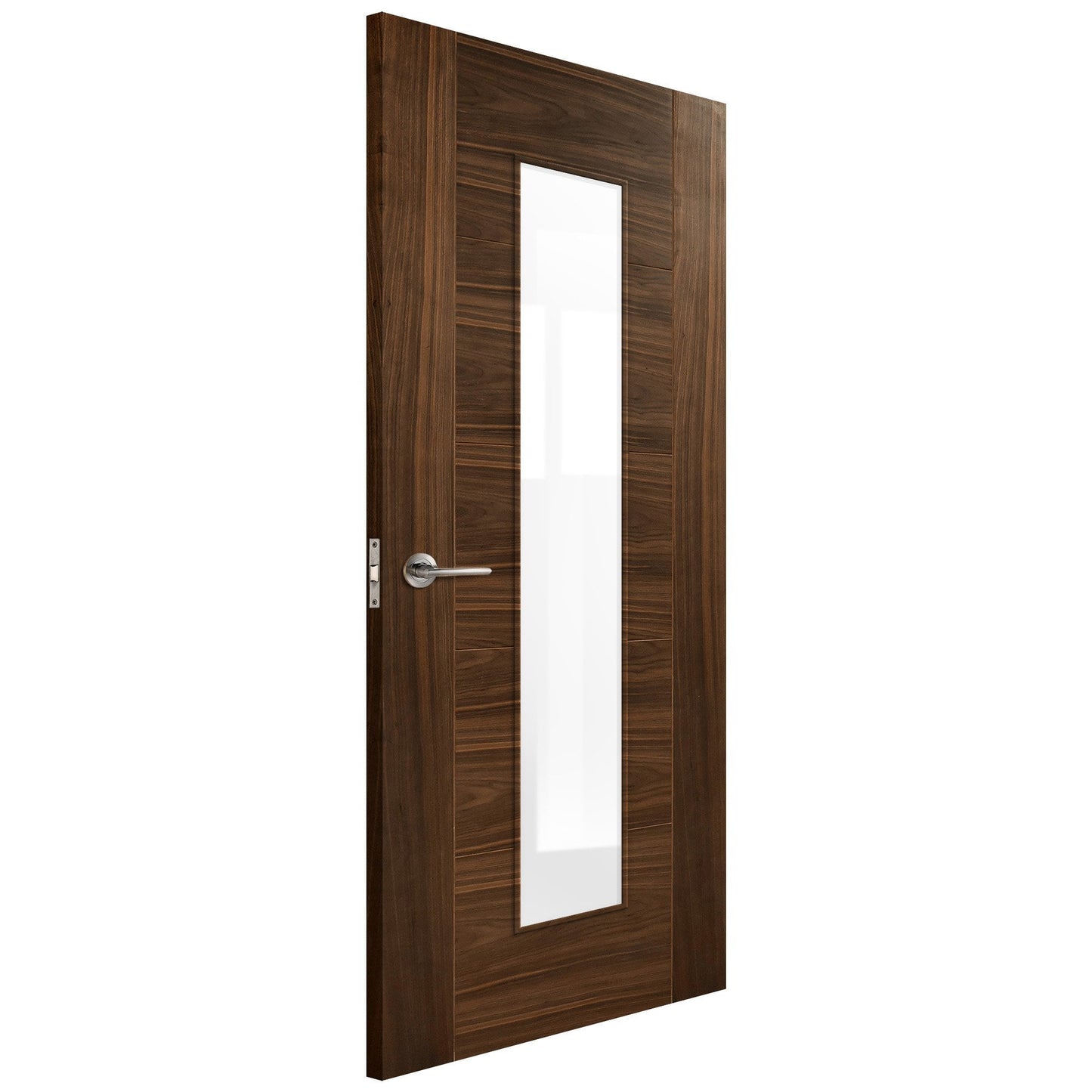 Internal Walnut  Fully Finished Milano 1 Light Clear Glass Door (107900)