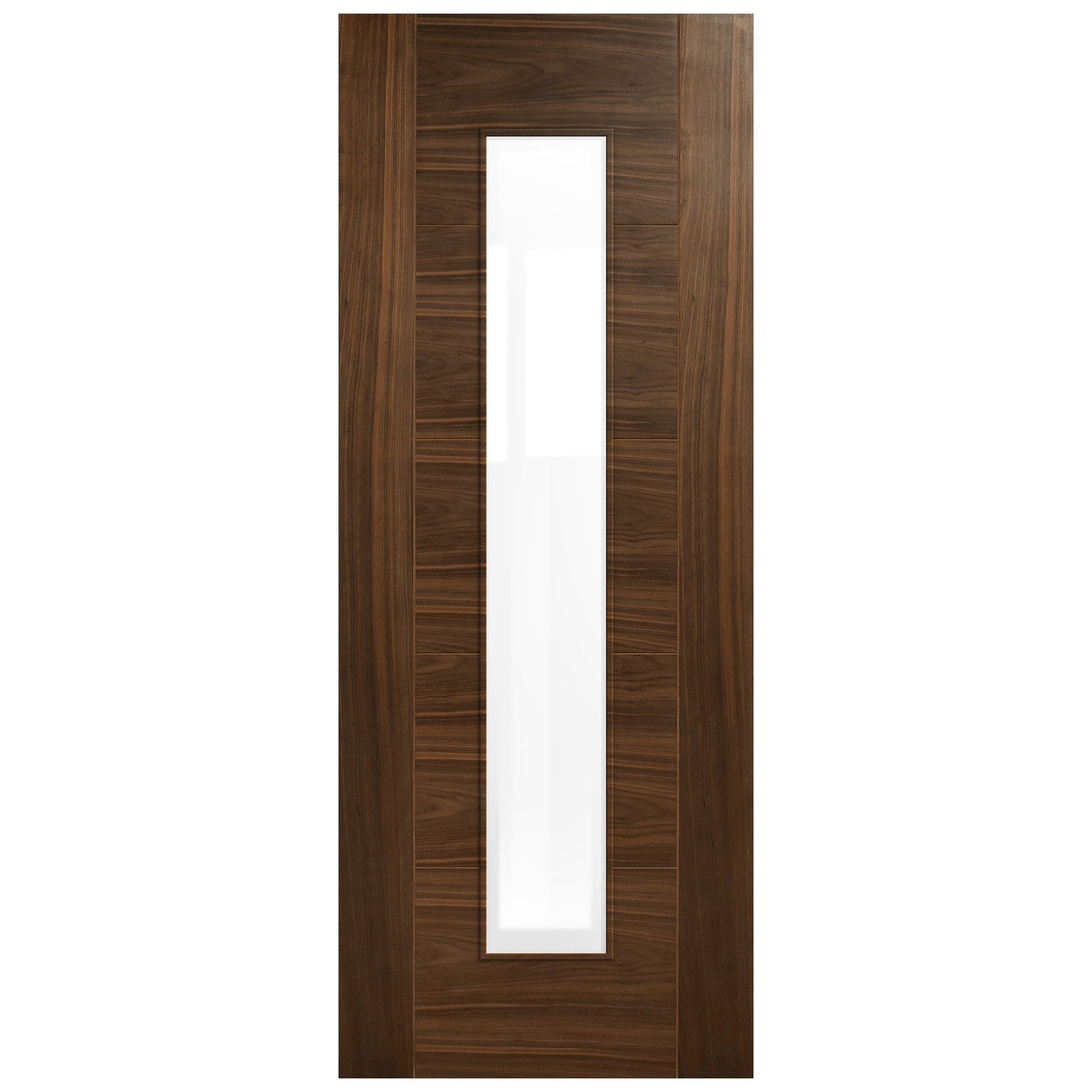 Internal Walnut  Fully Finished Milano 1 Light Clear Glass Door (107900)