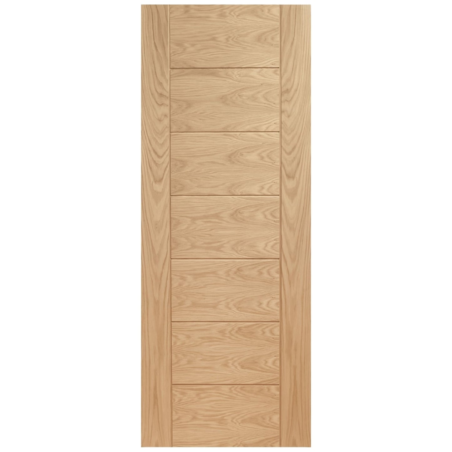Oak Internal Fully Finished Pedrena 7 Panel Door (93638)