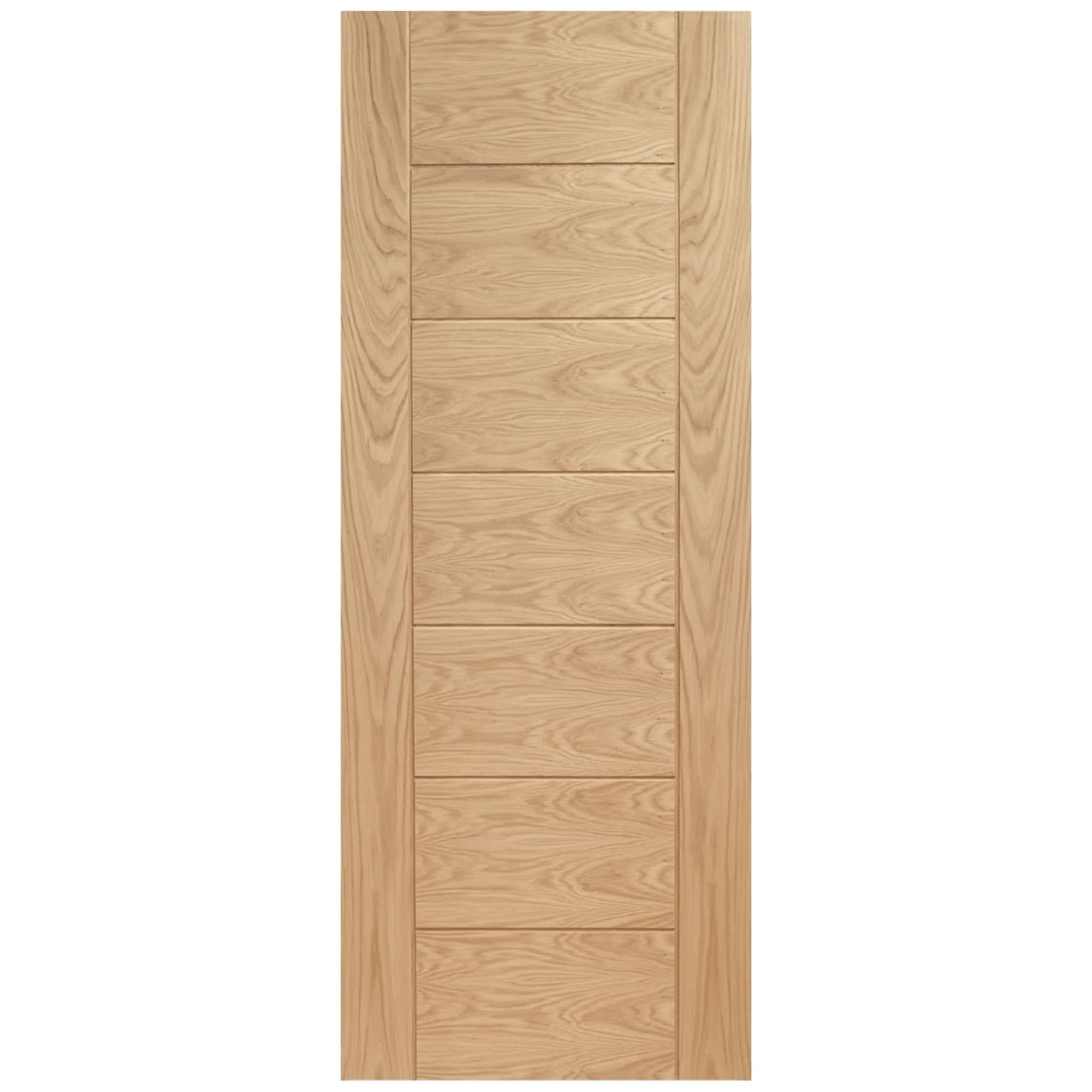 Oak Internal Fully Finished Pedrena 7 Panel Door (93638)