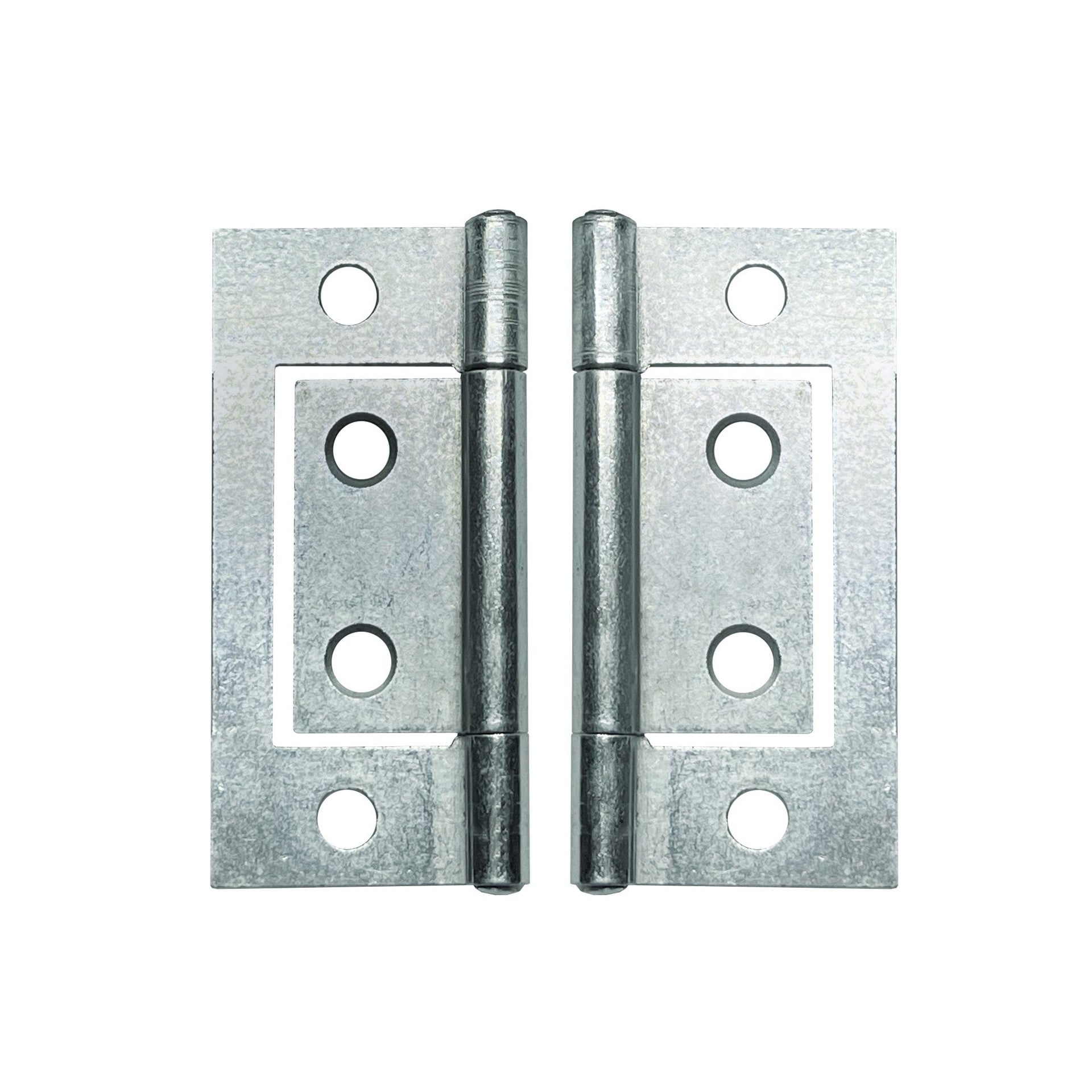50mm Flush Hinge Pair Zinc Plated