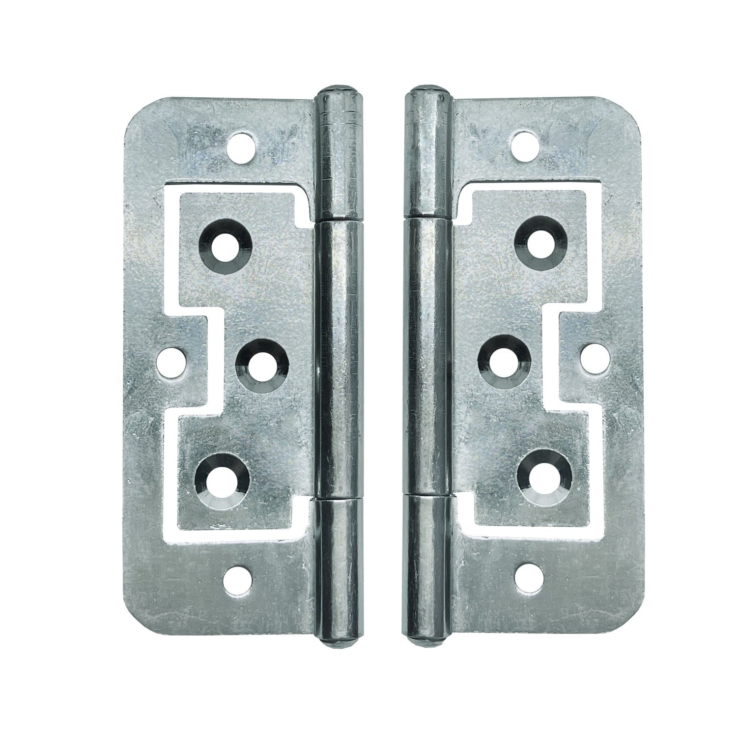 75mm Flush Hinge Pair - Zinc Plated (84950)