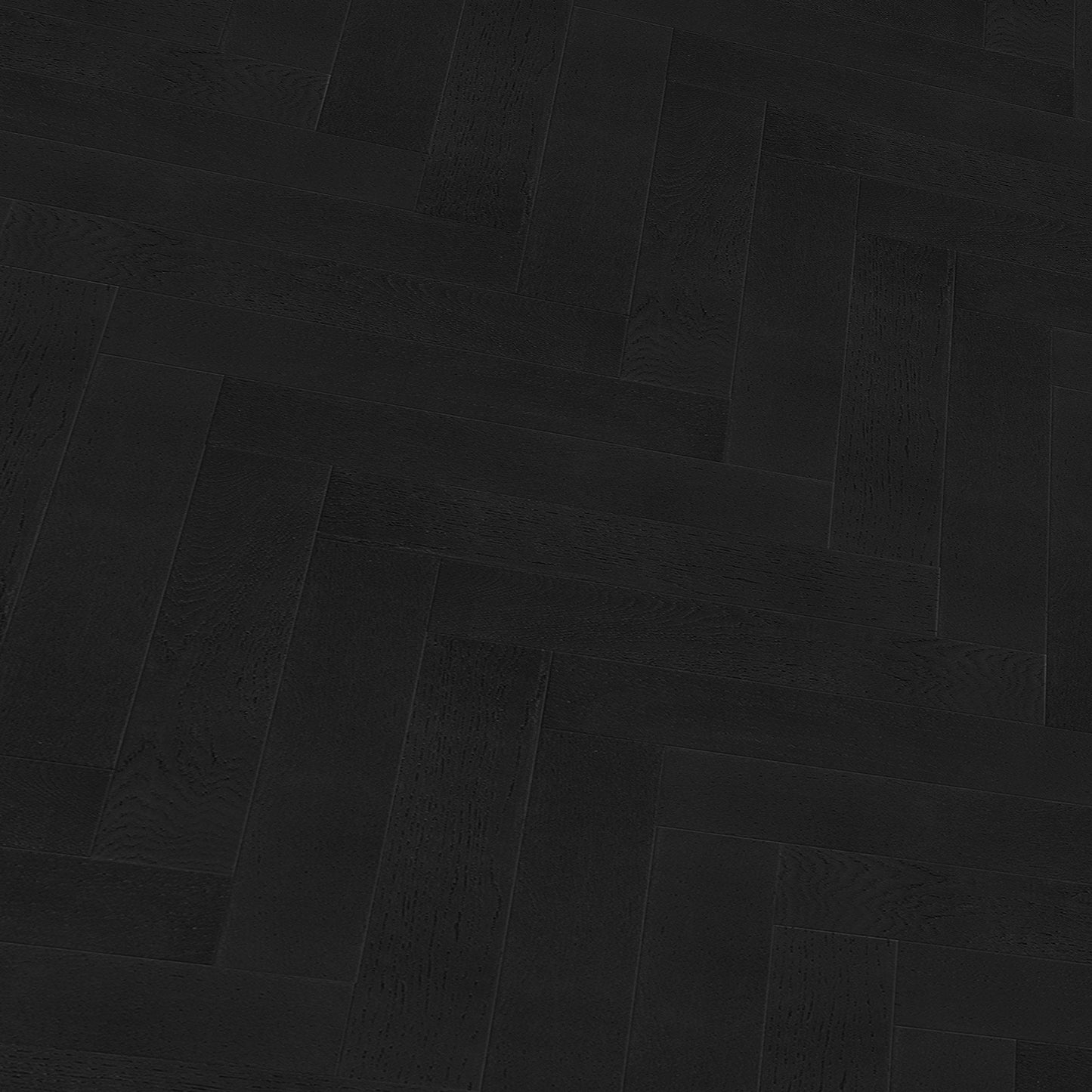 Midnight Black Oak - Herringbone Parquet 14mm Matt UV lacquer Engineered Real Wood Flooring (89995)