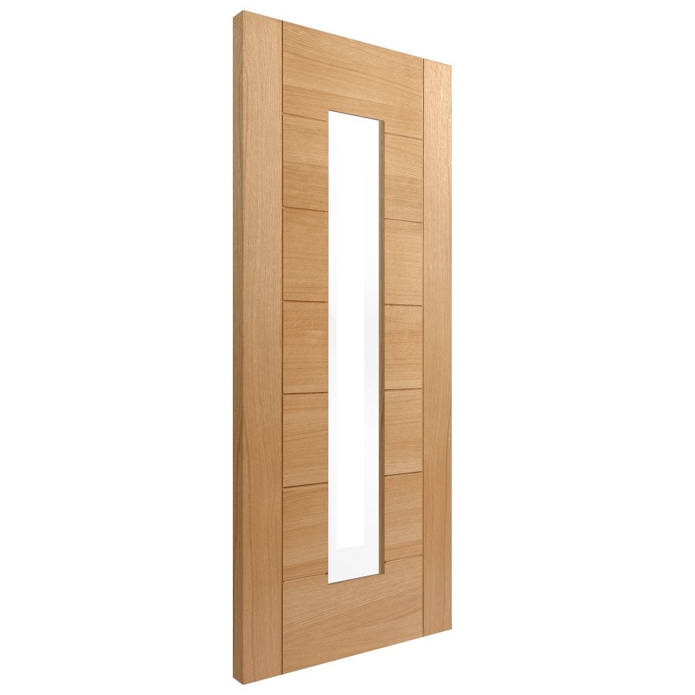 Oak Internal Fully Finished Pedrena 1 Light Clear Glass Door (106923)