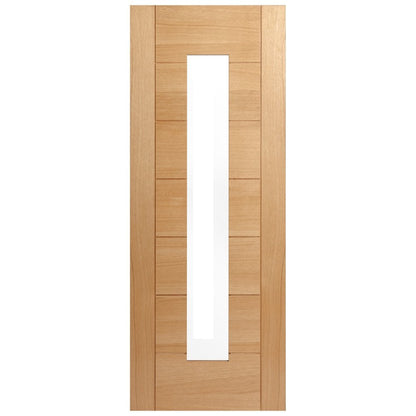 Oak Internal Fully Finished Pedrena 1 Light Clear Glass Door (106923)