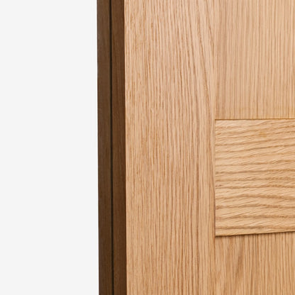 Oak Internal Fully Finished Stamford 4 Panel 1 Light Clear Glass Door (108075)