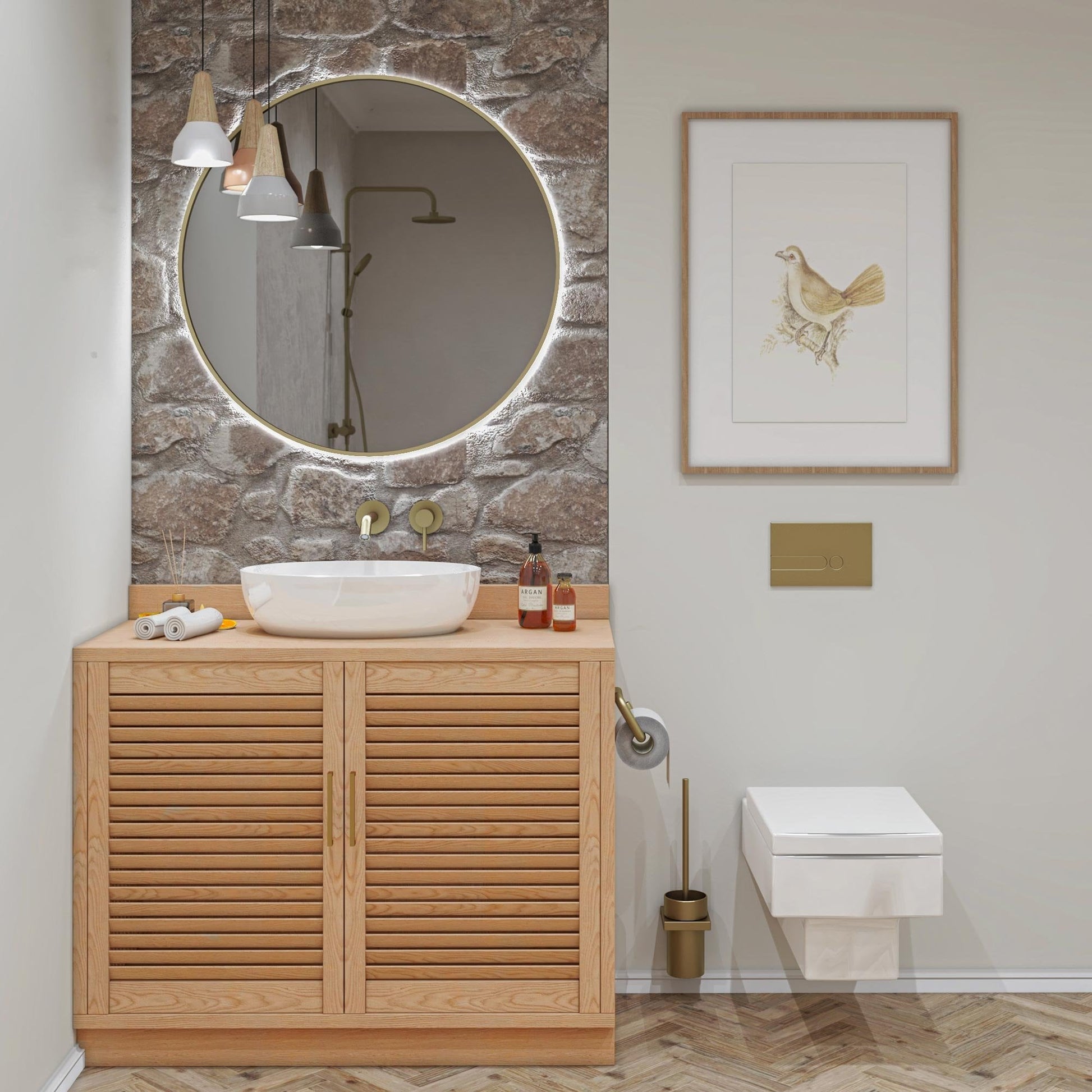 28mm Clear Pine Open Louvre Door