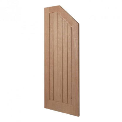 Internal Oak Unfinished Engineered Mexicano Angled Under-Stair Cupboard Door (107971)