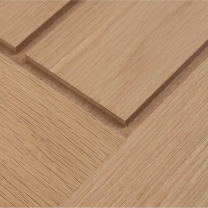 Internal Oak Unfinished Engineered Mexicano Angled Under-Stair Cupboard Door (107971)