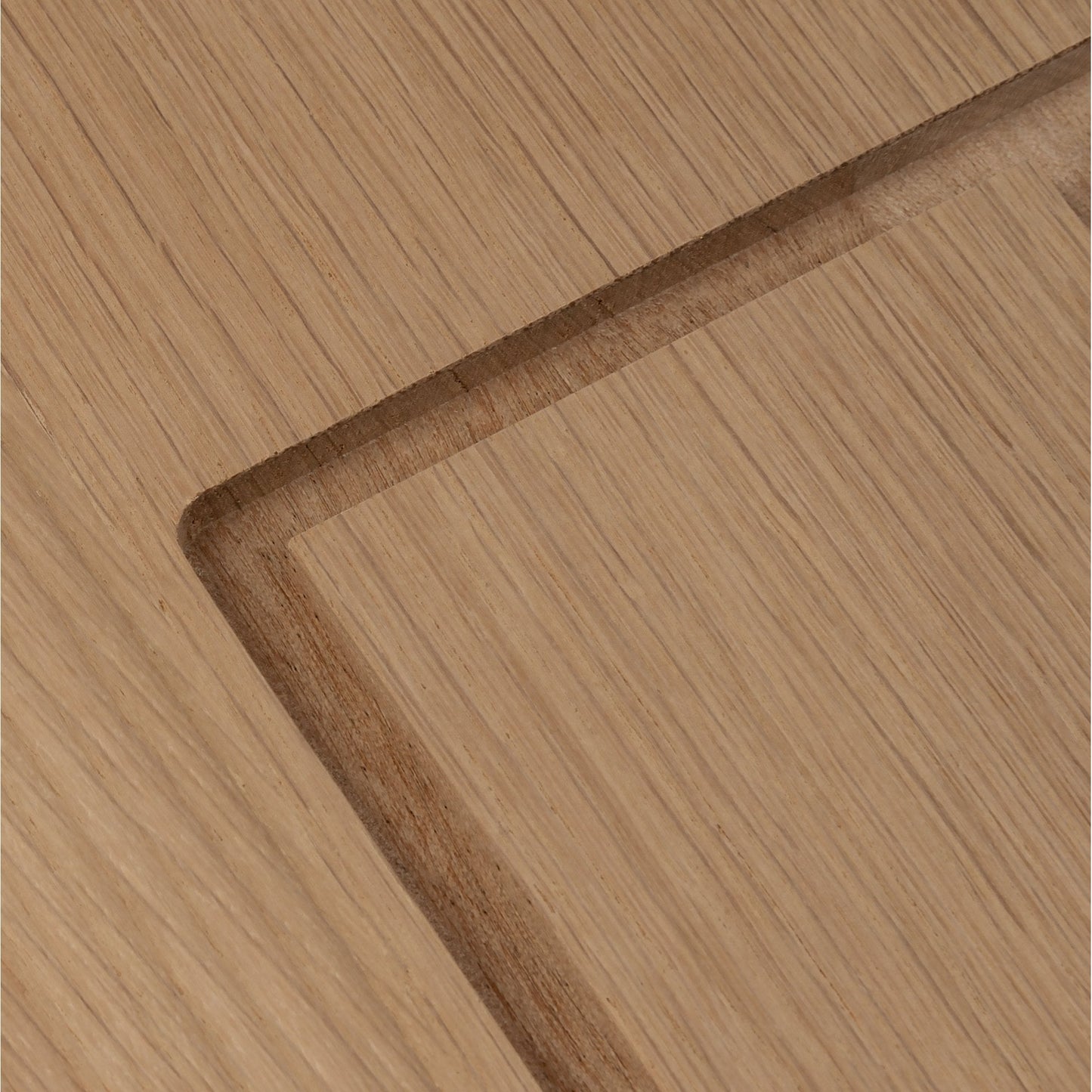Internal Oak Unfinished Engineered Mexicano Angled Under-Stair Cupboard Door (107971)