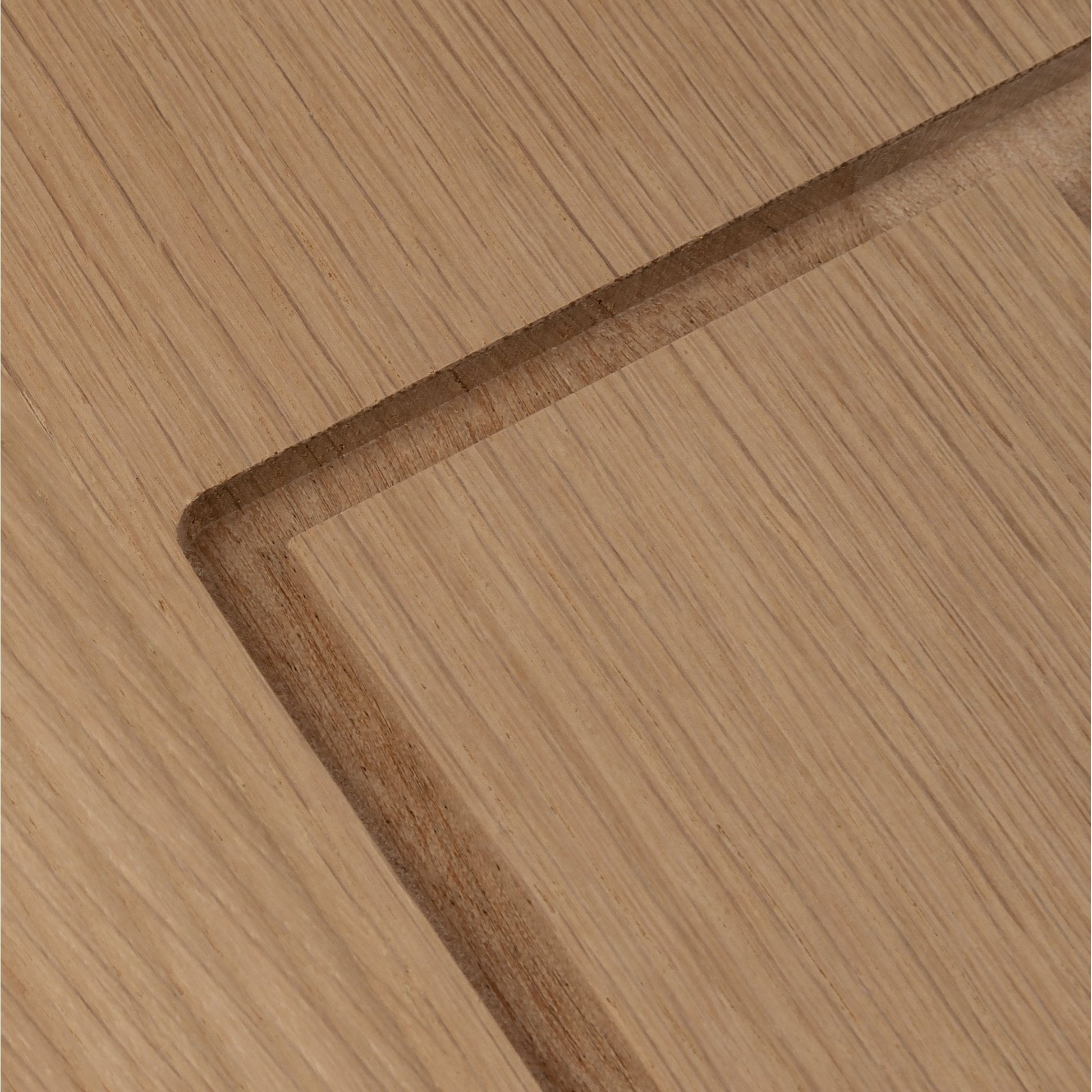 Internal Oak Unfinished Engineered Mexicano Angled Under-Stair Cupboard Door (107971)