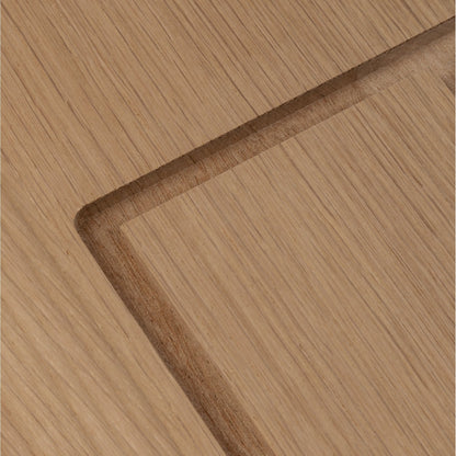 Internal Oak Unfinished Engineered Mexicano Angled Under-Stair Cupboard Door (107971)