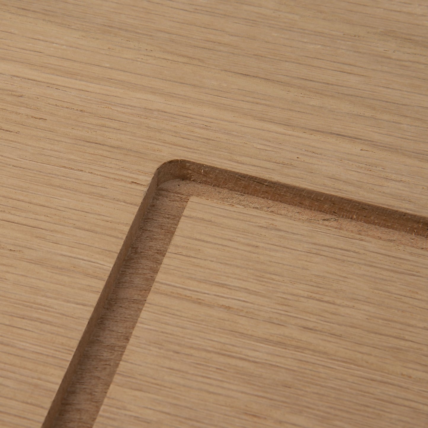 Internal Oak Unfinished Engineered Mexicano Angled Under-Stair Cupboard Door (107971)