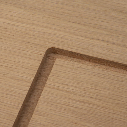 Internal Oak Unfinished Engineered Mexicano Angled Under-Stair Cupboard Door (107971)