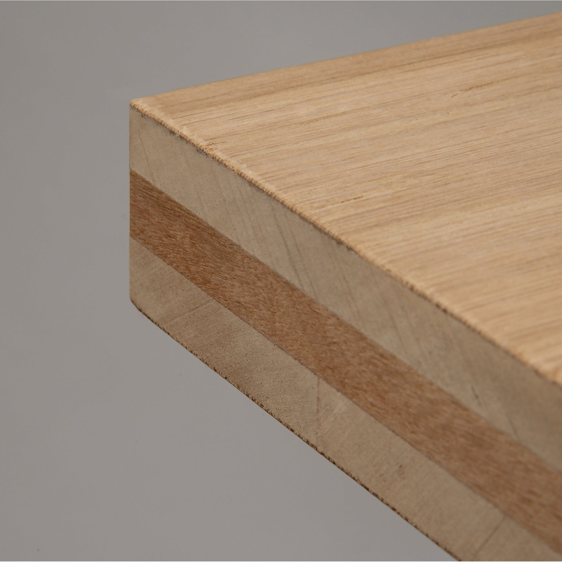 Internal Oak Unfinished Engineered Mexicano Angled Under-Stair Cupboard Door (107971)
