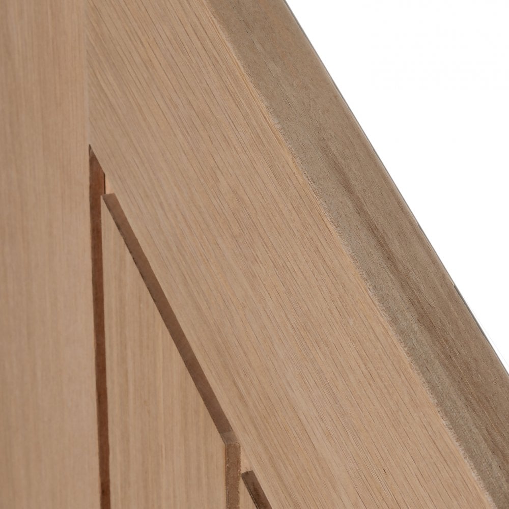 Internal Oak Unfinished Engineered Mexicano Angled Under-Stair Cupboard Door (107971)