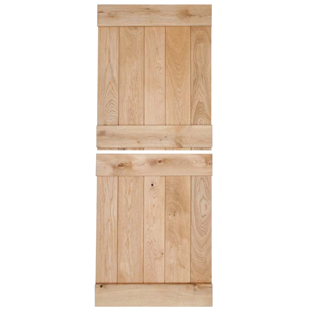 Oak Internal Unfinished Rustic Grange Ledged Solid Stable Door