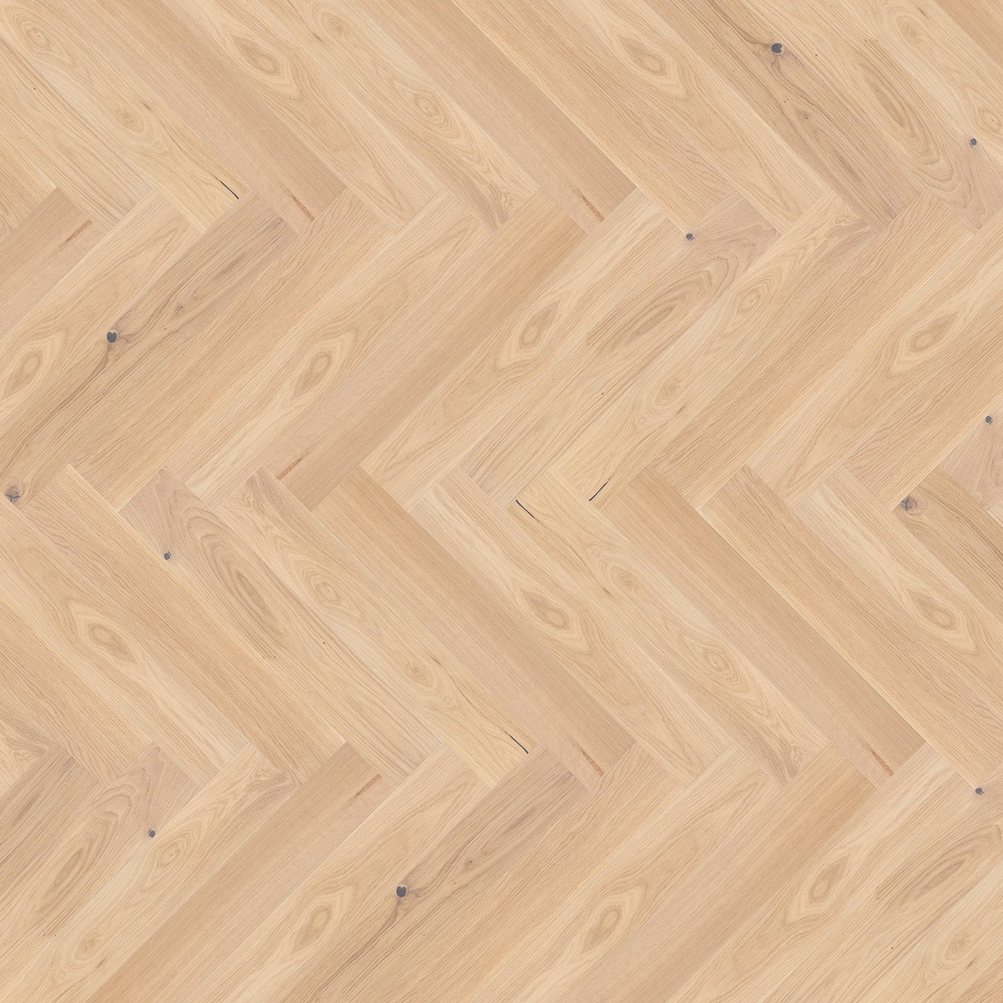 Bianco Oak - Manor Herringbone Parquet 14mm Matt UV lacquer Engineered Real Wood Flooring (108538)