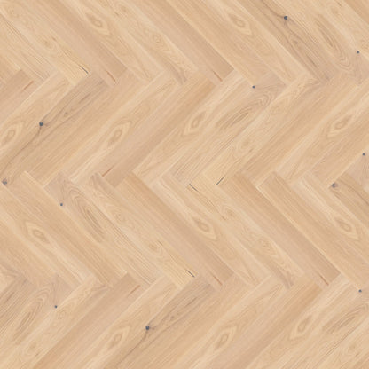 Bianco Oak - Manor Herringbone Parquet 14mm Matt UV lacquer Engineered Real Wood Flooring (108538)