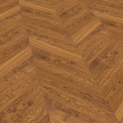 Honey Oak - Chevron 15mm Matt UV lacquer Engineered Real Wood Flooring (108332)