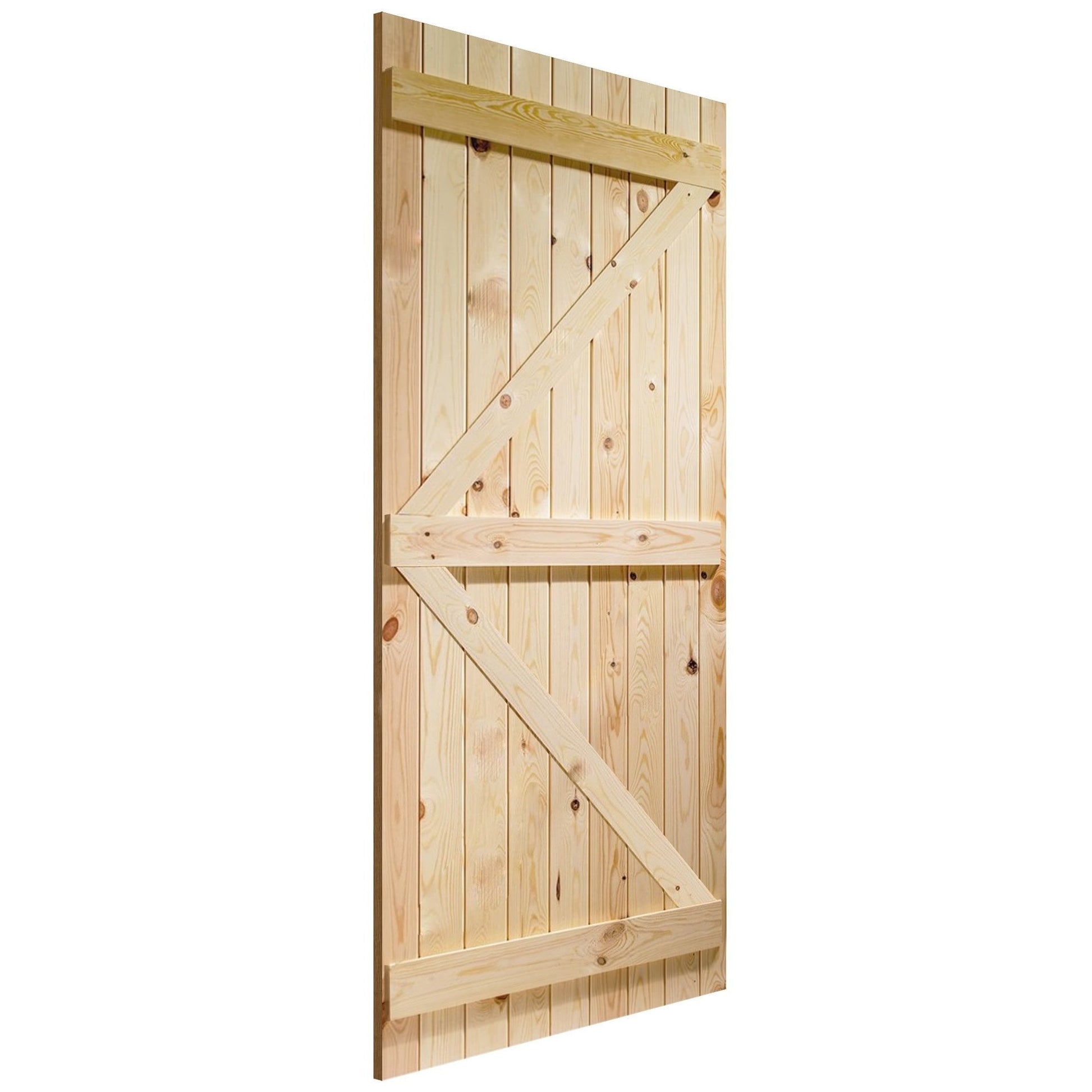 External Solid Pine Unfinished Ledged & Braced Gate (LOLLB)