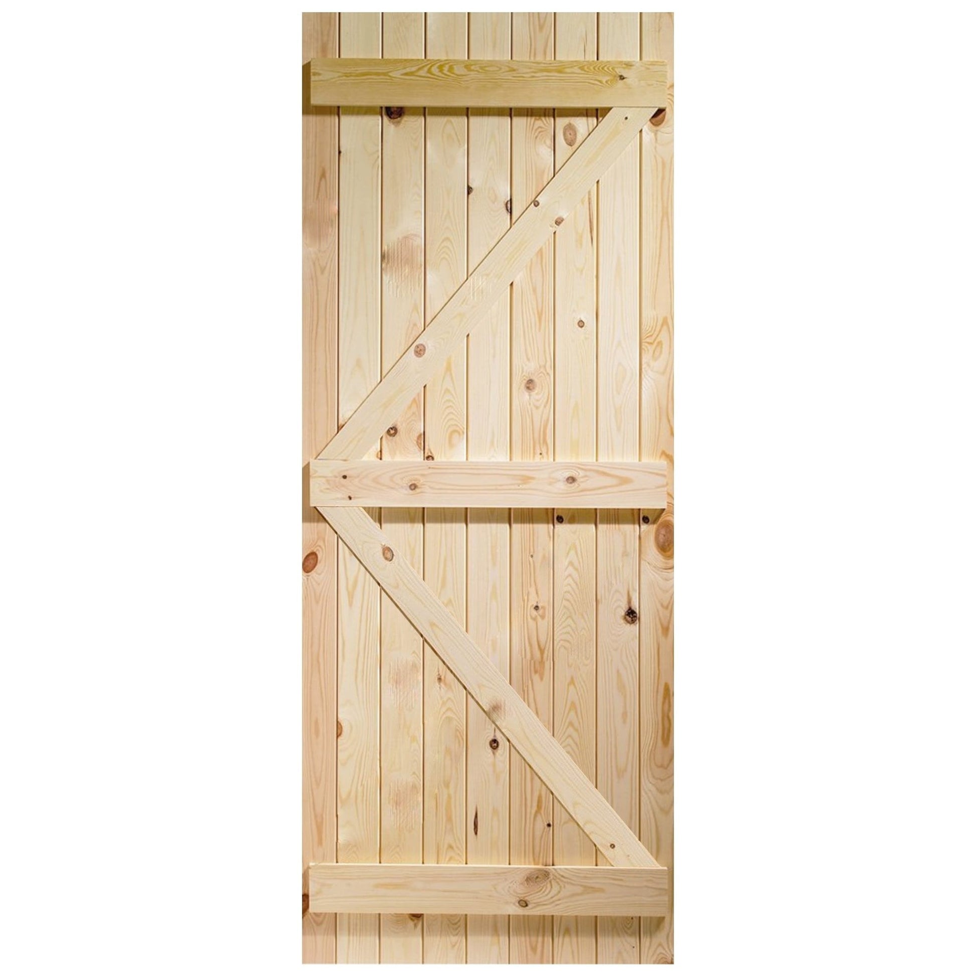External Solid Pine Unfinished Ledged & Braced Gate (LOLLB)