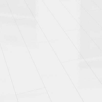 White - Lustre SPC 6mm High Gloss Rigid Core Vinyl Flooring (109179)