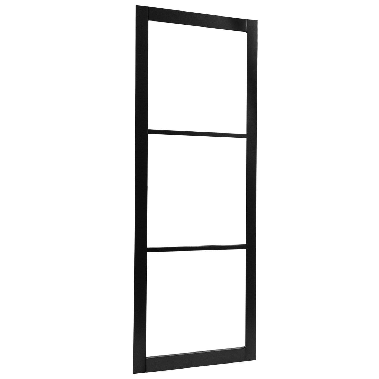 Graphite Black Internal Fully Finished Industrial Studio 3 Light Clear Glass Door (108313)