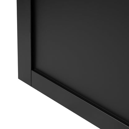 Graphite Black Internal Fully Finished Industrial Studio 3 Panel Door (108312)