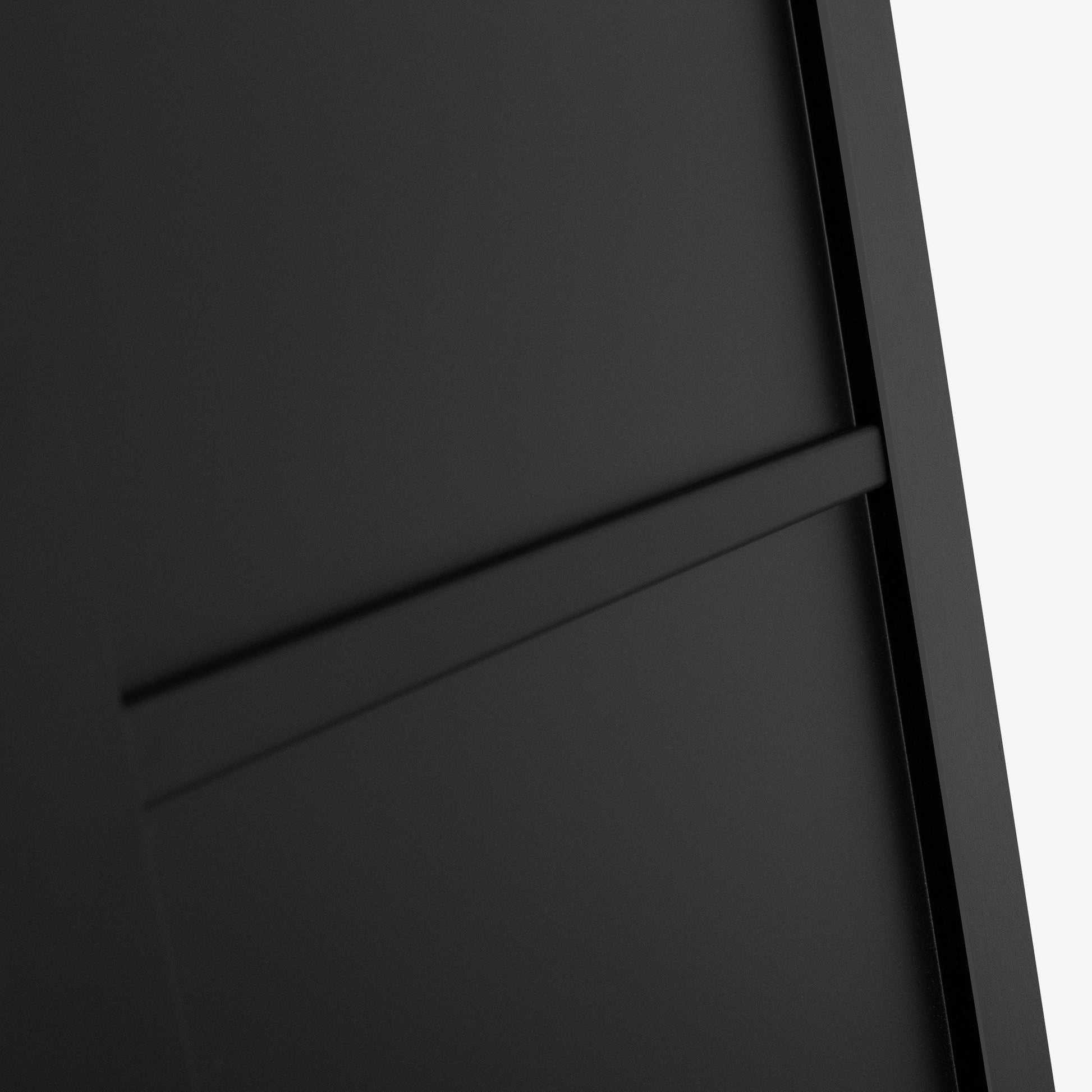 Graphite Black Internal Fully Finished Industrial Studio 3 Panel Door (108312)