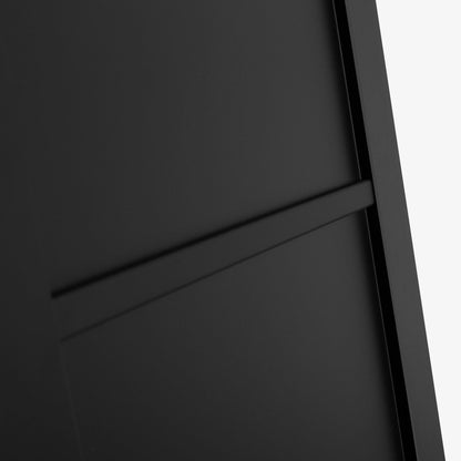 Graphite Black Internal Fully Finished Industrial Studio 3 Panel Door (108312)