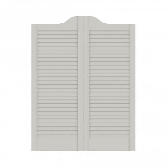 28mm Grey Painted Cafe Style Ranch Louvre Door Pair