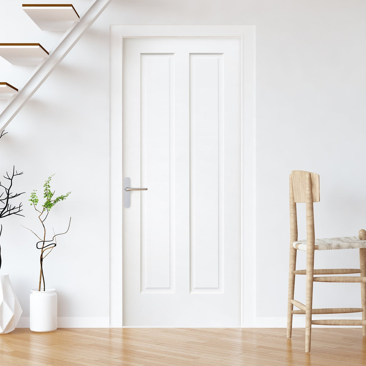 Primed Almere 2 Panel Internal Door