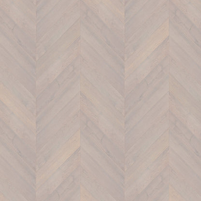Pebble Grey - Chevron 15mm Brushed UV oil Engineered Real Wood Flooring (108328)