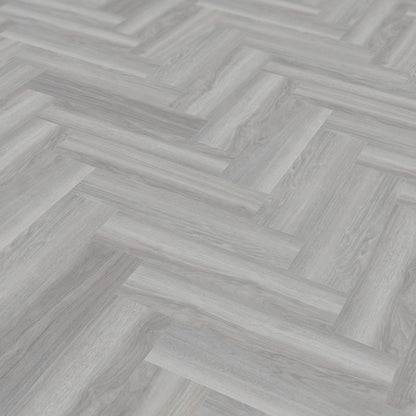 Cool Grey - Lifestyle SPC Herringbone 5.5mm Rigid Core Vinyl Flooring (116795)