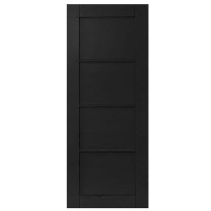 Black Internal Fully Finished Industrial Studio 4 Panel FD30 Fire Door (117820)