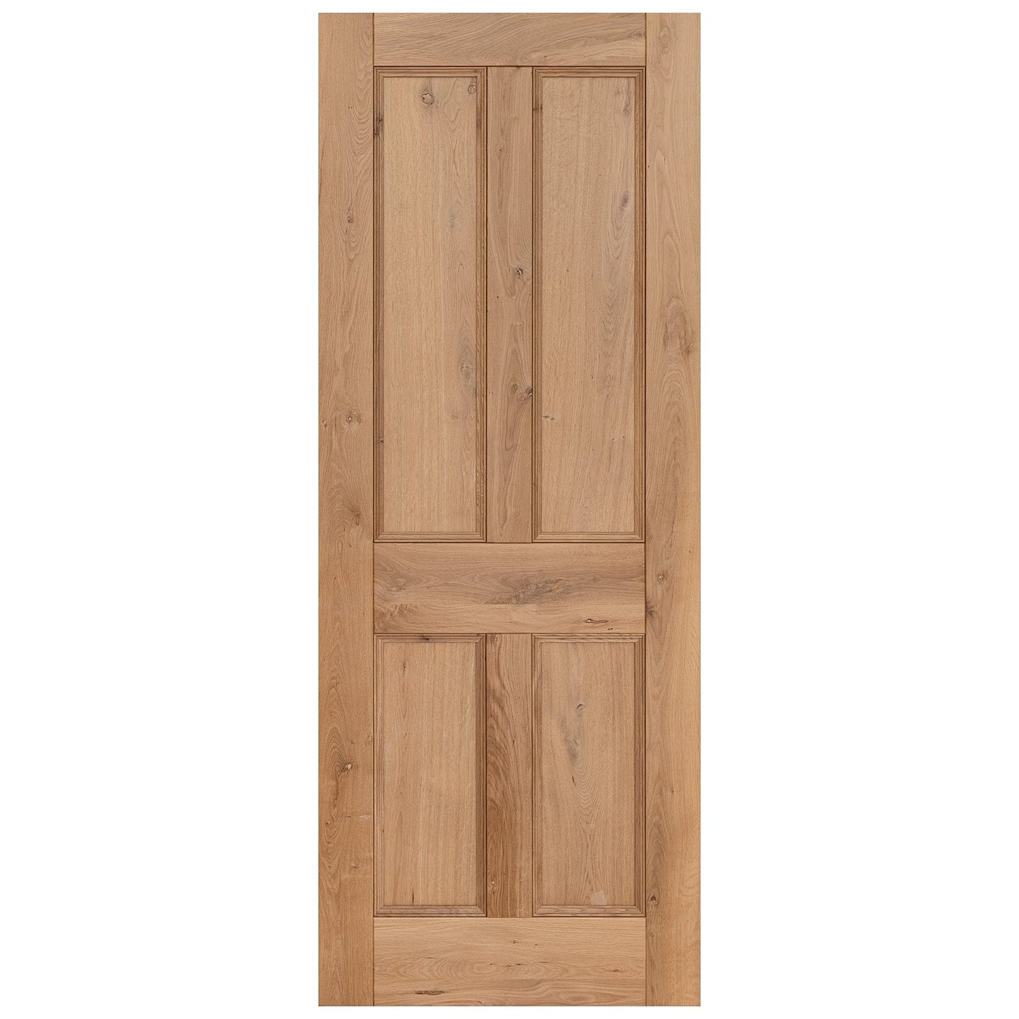 Rustic Oak Internal Fully Finished Victorian 4 Panel Door (118970)