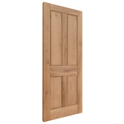 Rustic Oak Internal Fully Finished Victorian 4 Panel Door (118970)