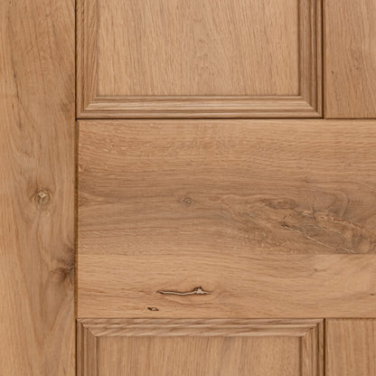 Rustic Oak Internal Fully Finished Victorian 4 Panel Door (118970)