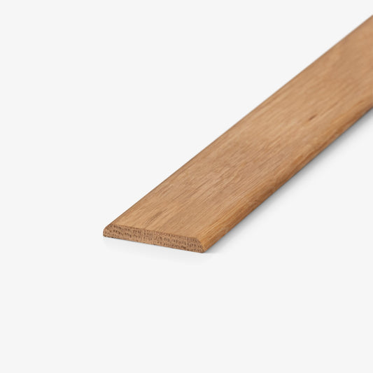Solid Oak - 900mm Satin Lacquered Flat Connecting Profile Door Bar (118982)