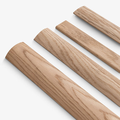 Solid Oak - 900mm Unfinished Flat Connecting Profile Door Bar (118984)
