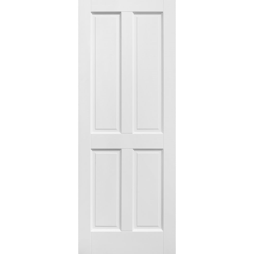 White Internal Primed Berkeley 4 Panel FD30 Fire Door (119698)