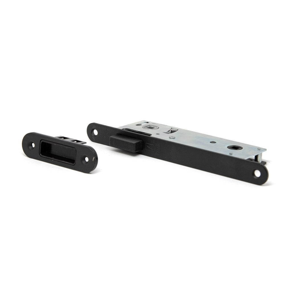 Studio Industrial Square Rose Lever Door Handle Set - Matt Black (307041)