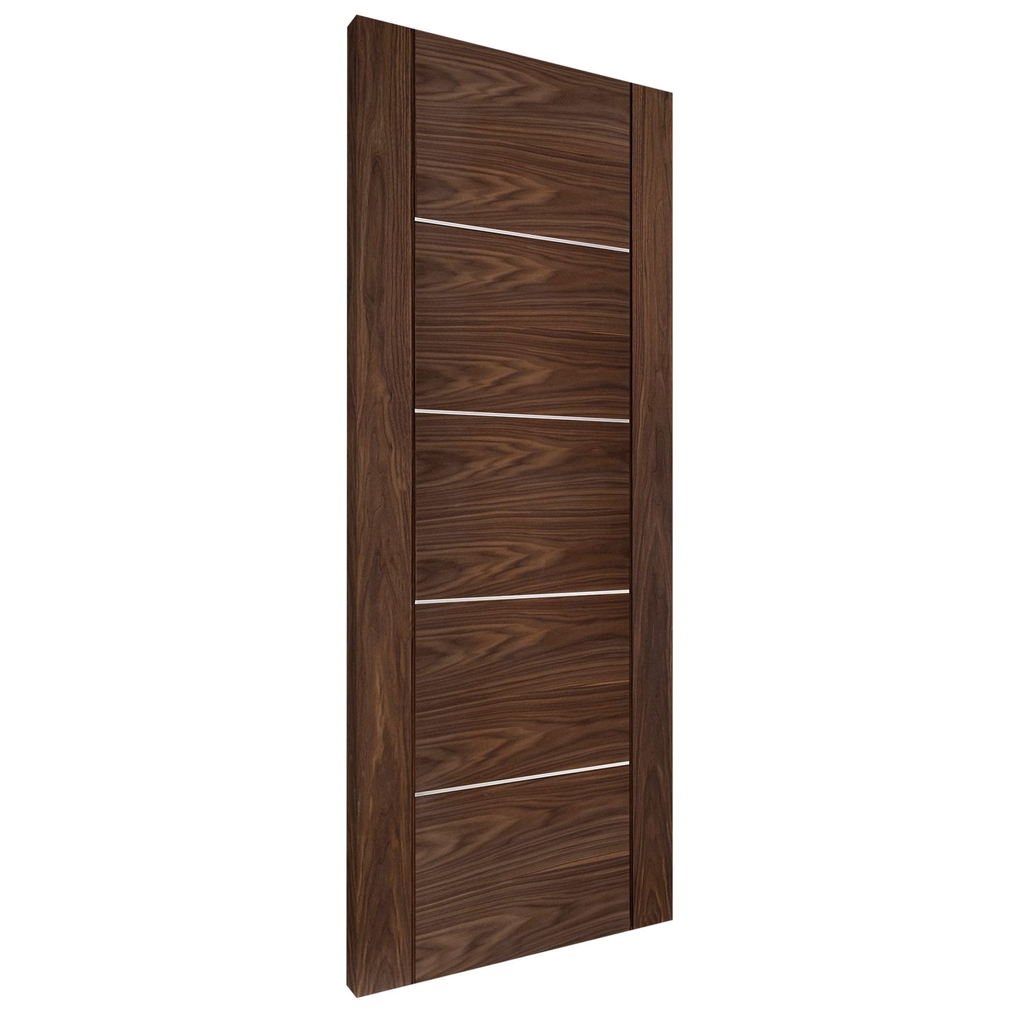 Internal Walnut  Fully Finished Venice 5 Panel Door (117112)