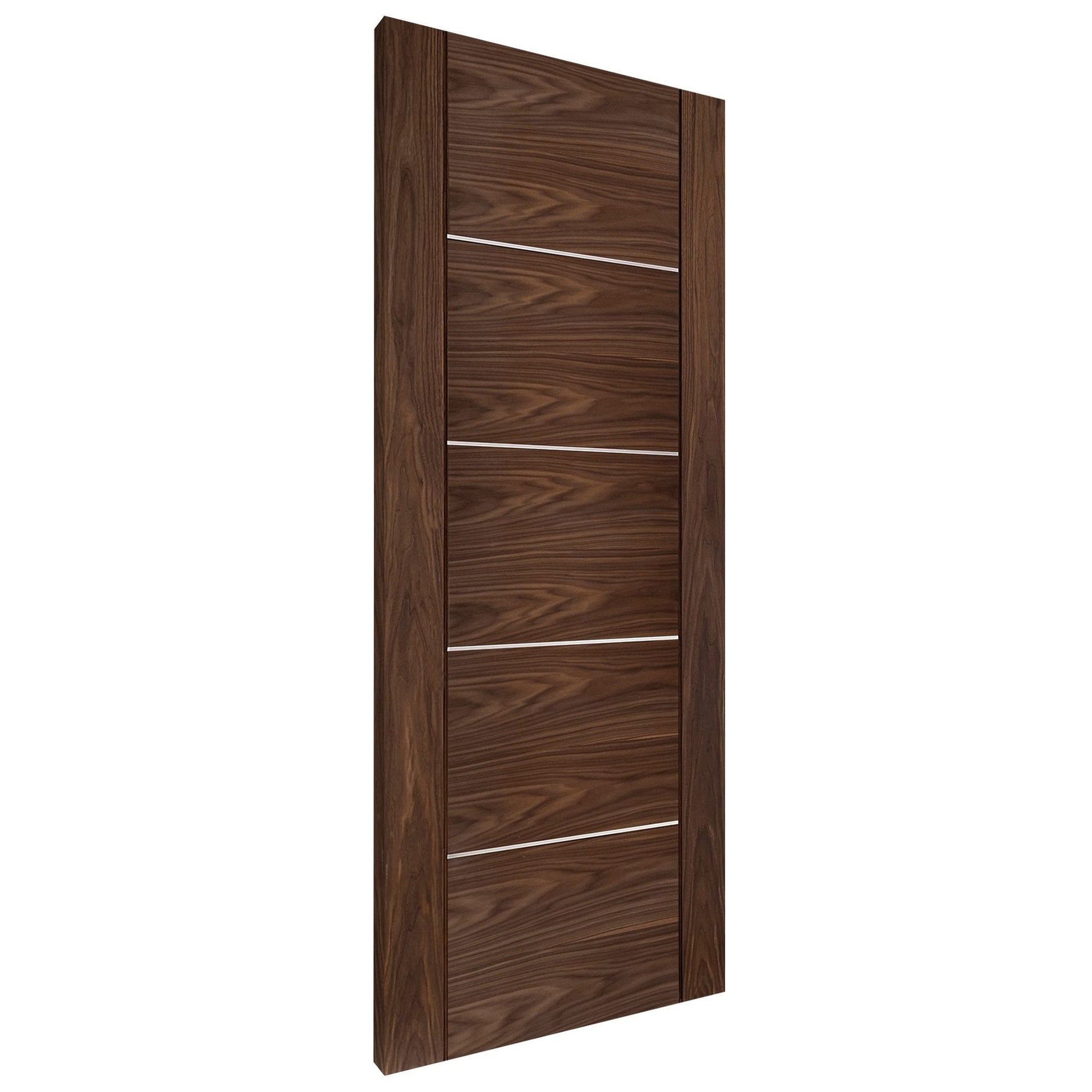 Internal Walnut  Fully Finished Venice 5 Panel Door (117112)