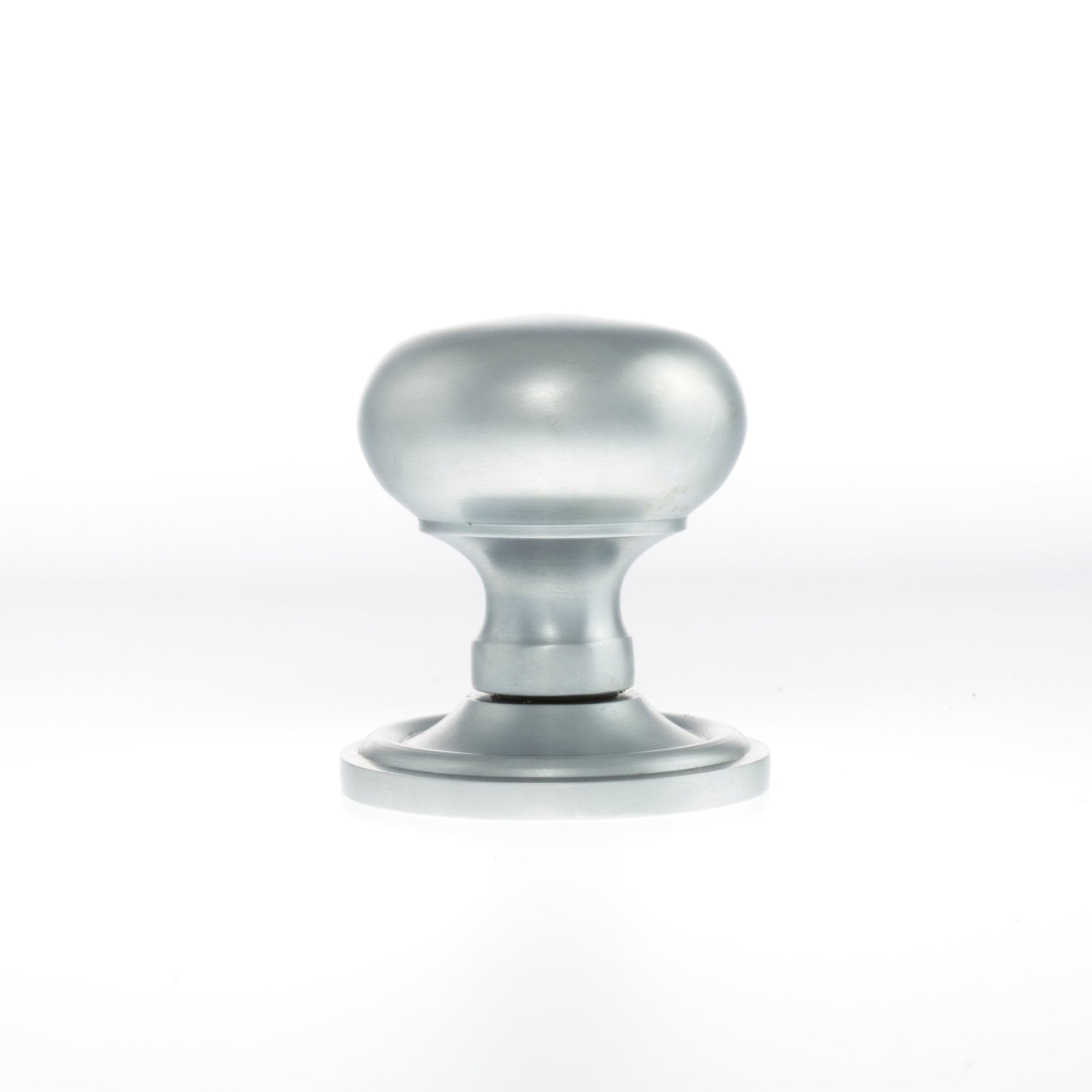 Old English Harrogate Mushroom Round Mortice Door Knob - Satin Chrome (119760)