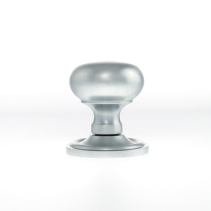 Old English Harrogate Mushroom Round Mortice Door Knob - Satin Chrome (119760)