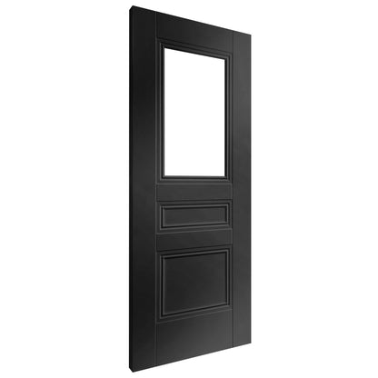 Black Internal Fully Finished Elegance Henley 2 Panel 1 Light Clear Glass Door (117826)